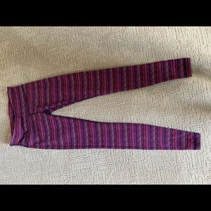 Pink and maroon stripped lulu lemons